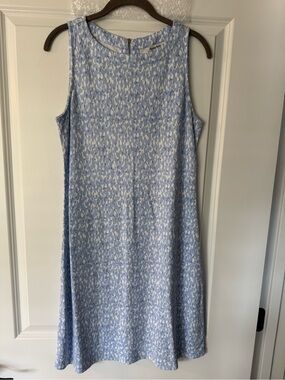 Tommy Bahama Darcy Sleeveless Sky Blue and White Patterned Dress